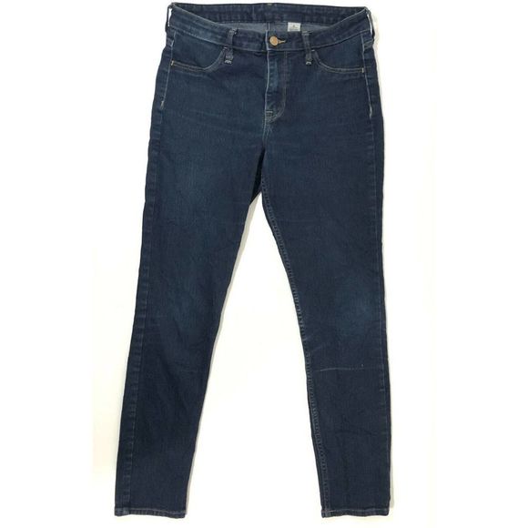 HM &Denim Skinny Jeans Blue Womens Pants Size 28 - Picture 3 of 6